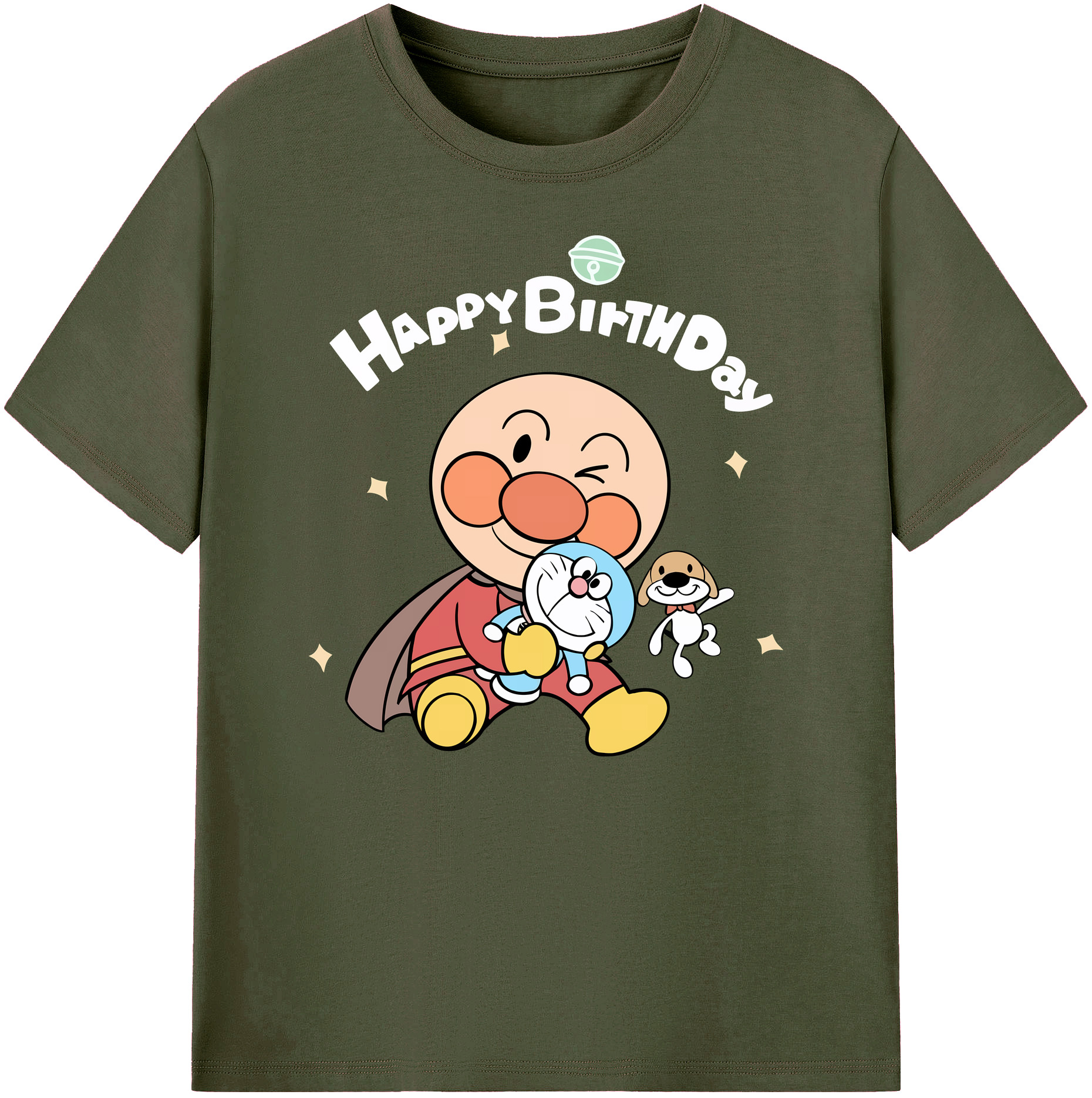 （画像用） アンパンマン Anpanman 綿100％ メンズ半袖Tシャツ｜肌触りやわらか＆通気性